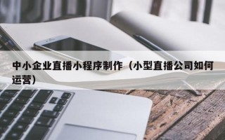 南县中小企业直播小程序制作（小型直播公司如何运营）